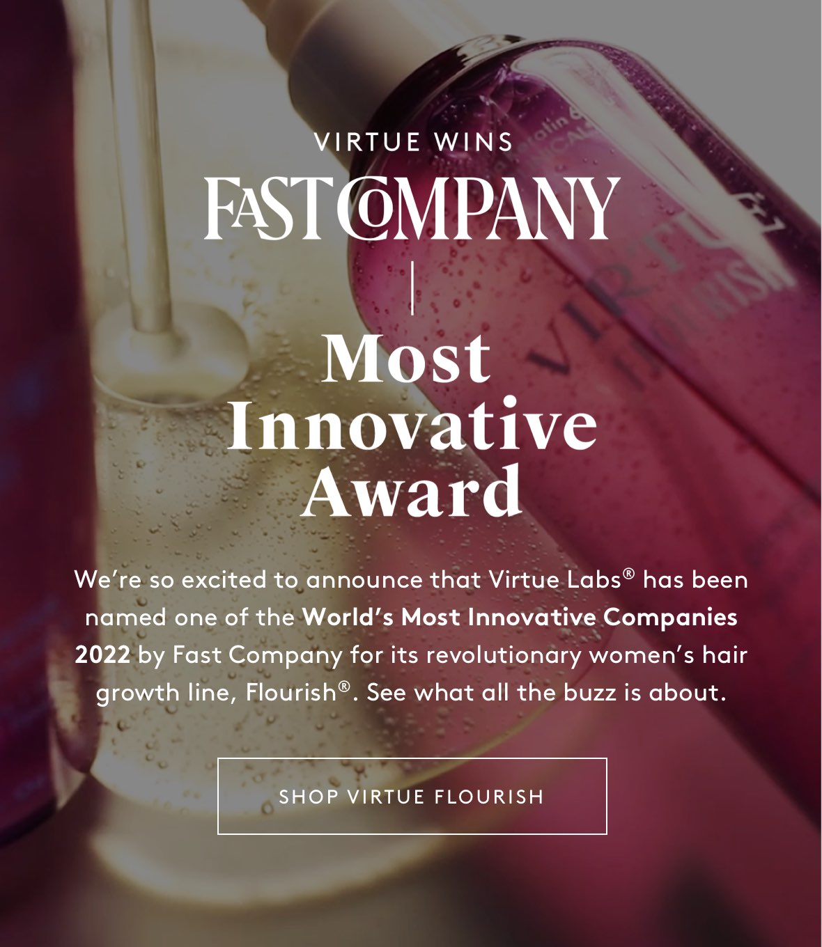 Virtue Wins Fast Company Most Innovative Award